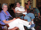 Teresa Bodwell, Pamela Labud & Jessica Trapp
                at Pitty Pat's Porch.
